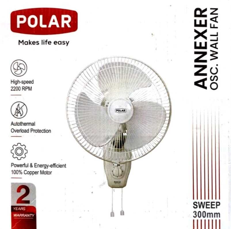 Polar Annexer High‑Speed Wall Fan 300 mm